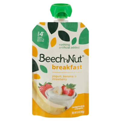 Beechnut Stg 4 Bfst Yogurt Banana Straw - 3.5 OZ