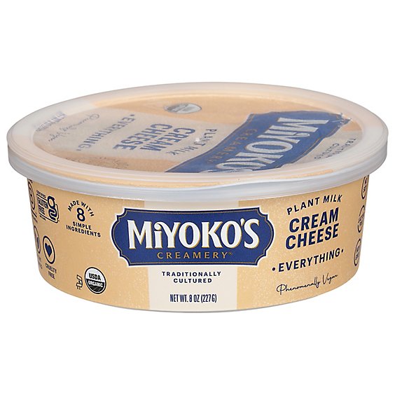 Miyoko's Creamery Everything Plant Milk Cream Cheese - 8 Oz