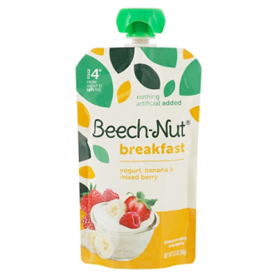 Beechnut Stg 4 Bfst Yogurt Banana Mx Ber - 3.5 OZ