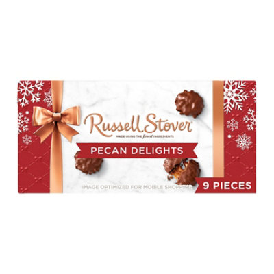 Russell Stover Milk Chocolate Pecan Delights Bowline - 8.1 OZ - Image 1