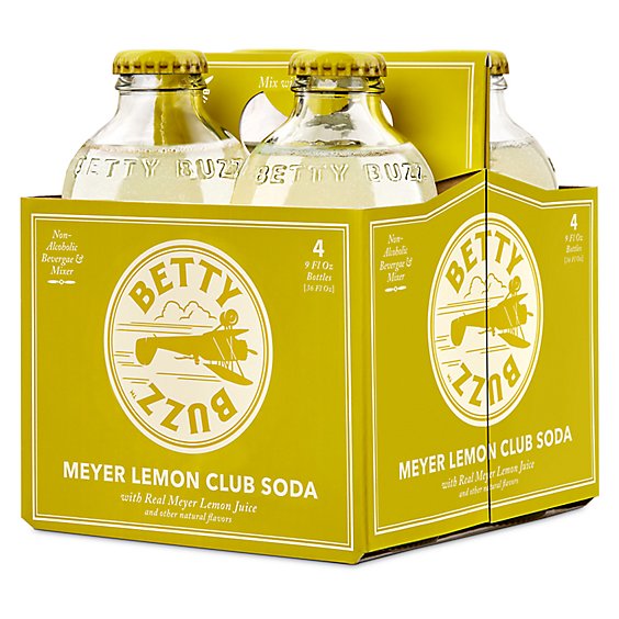 Bettybuzz Cocktail Mixer Meyer Lemon Club - 4 CT
