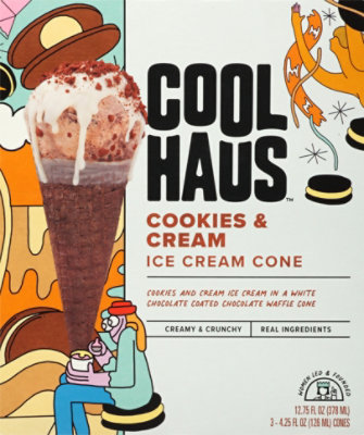 Coolhaus Ice Cream Cone Cookie N Cream - 12.75 OZ - Image 2