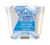 Glade 6.8 Oz Candle Lto Cotton Cloud Dream - 6.8 OZ