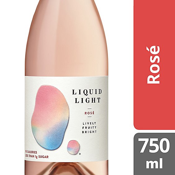 Liquid Light Rose Wine Bottle - 750 Ml