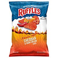 Ruffles Potato Chips Flamin' Hot Cheddar - 8 OZ - Image 3