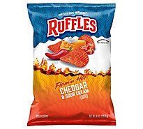 Ruffles Potato Chips Flamin' Hot Cheddar - 8 OZ