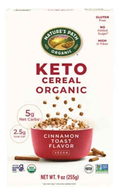 Natures Path Cereal Keto Cinnamon Toast - 9 OZ - Image 1