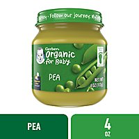 Gerber 1st Foods Organic Pea Jar - 4 Oz - Image 2