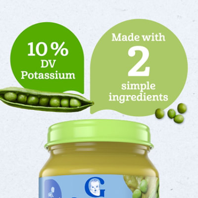 Gerber 1st Foods Organic Pea Baby Food Jar - 4 Oz - Image 4