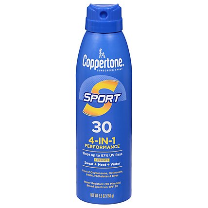 Coppertone Sport Spray SPF 30 - 5.5 Oz - Image 1
