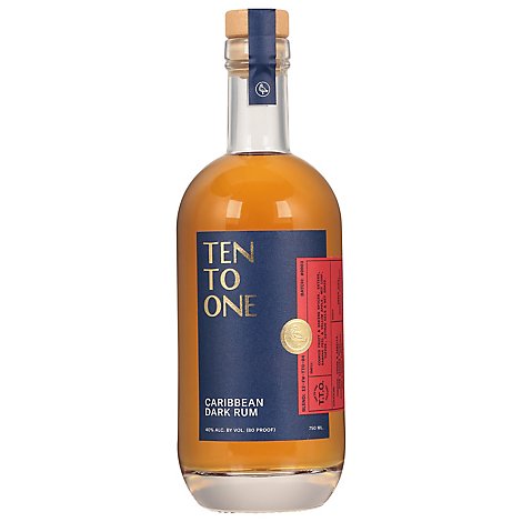 Ten To One Dark Rum - 750 ML
