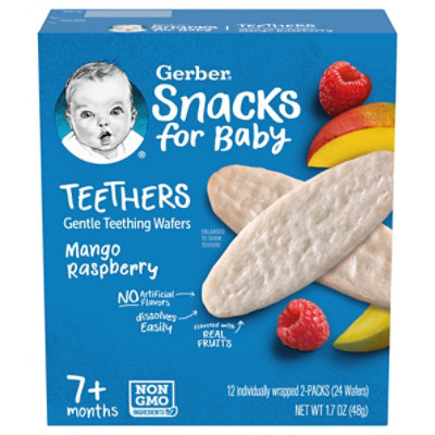 Gerber Mango Raspberry Snack Box for Baby Teethers - 12-1.7 Oz - Image 4