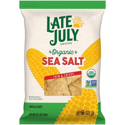 LATE JULY Snacks Restaurant Style Sea Salt Tortilla Chips - 10.1 Oz - Image 2