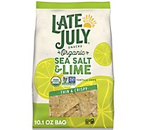 Late July Snacks Organic Sea Salt And Lime Tortilla Chips - 10.1 Oz