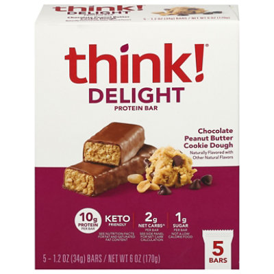 Think Keto Choc Pb Cookie Dough - 5-1.2 OZ - Image 1