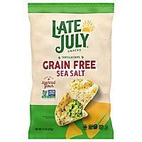 Late July Snacks Grain Free Tortilla Chips Sea Salt Chips 7.5 Oz. Bag - 7.5 OZ - Image 2