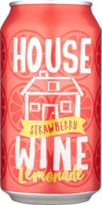 House Wine Stwbry Lemonade Can Wine - 375 ML - Image 1