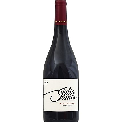 Julia James Pinot Noir Red Wine California Wine - 750 ML - Image 2