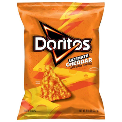 Doritos Flavored Tortilla Chips Ultimate Cheddar Flavored - 2.75 OZ