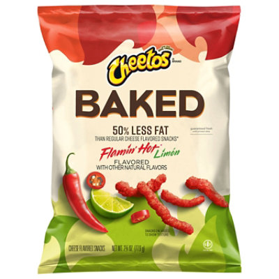 Cheetos Baked Cheese Flavored Snacks Flamin Hot Limon - 2.75 OZ