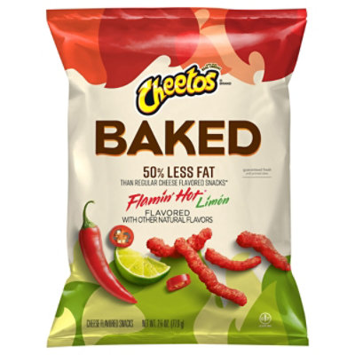 Cheetos Baked Cheese Flavored Snacks Flamin Hot Limon - 2.75 OZ - Image 3