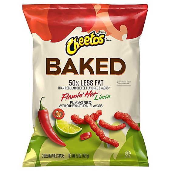 Cheetos Baked Cheese Flavored Snacks Flamin Hot Limon - 2.75 OZ
