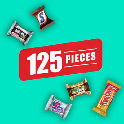 Snickers Twix Milky Way And 3 Musketeers Variety Pack Milk & Dark Chocolate Candy Bars - 125 Count - Image 2