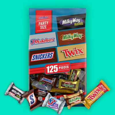 Snickers Twix Milky Way And 3 Musketeers Variety Pack Milk & Dark Chocolate Candy Bars - 125 Count - Image 3