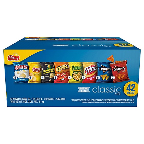 Frito Lay Variety Pack Classic Mix – 42 Ct