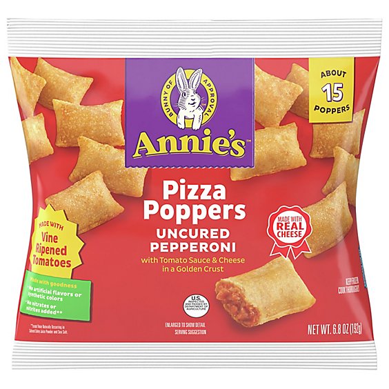 Annies Homegrown Pizza Poppers Pepperoni - 6.8 OZ