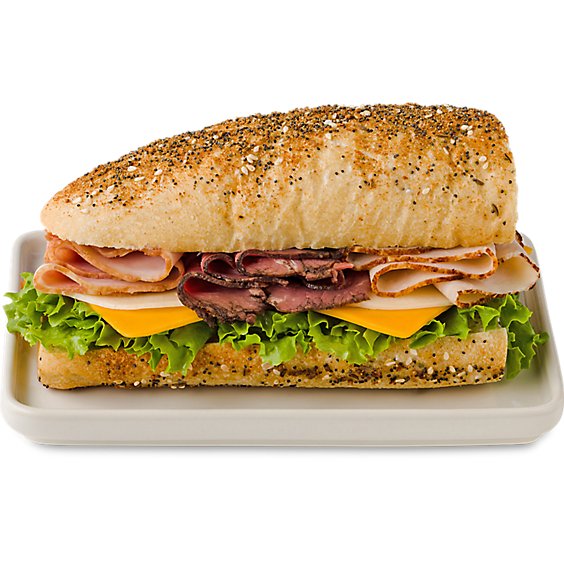 ReadyMeals Ham Roast Beef & Turkey Trio Sandwich - EA