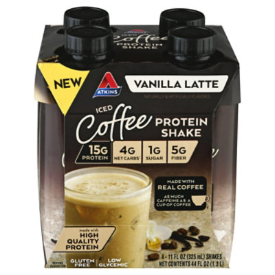 Atkins Rtd Shakes Vanilla Latte - 4-11 FZ - Image 3