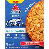 Atkins Snack Protein Cookies Pb - 4-1.38 OZ - Image 2