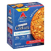 Atkins Snack Protein Cookies Pb - 4-1.38 OZ - Image 1