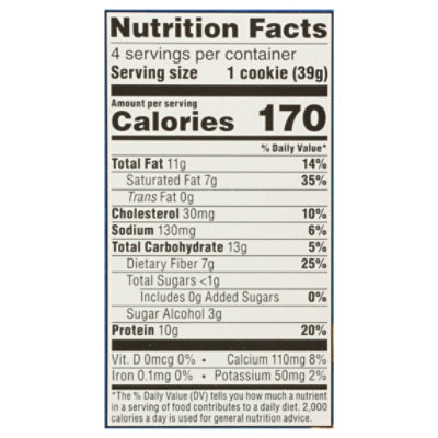 Atkins Snack Protein Cookies Chocolate Chip - 4-1.38 Oz. - Image 4