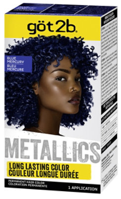 Got2b Metallics M67 Blue Mercury Permanent Hair Color - Each