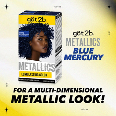 Got2b Metallics M67 Blue Mercury Permanent Hair Color - Each - Image 8