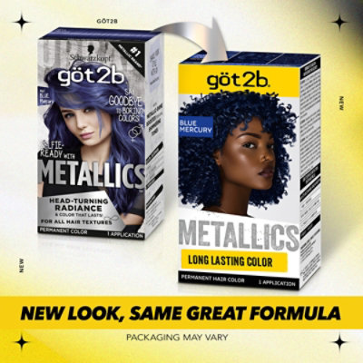 Got2b Metallics M67 Blue Mercury Permanent Hair Color - Each - Image 3