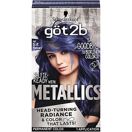 Got2b Metallics M67 Blue Mercury Permanent Hair Color - Each - Image 1