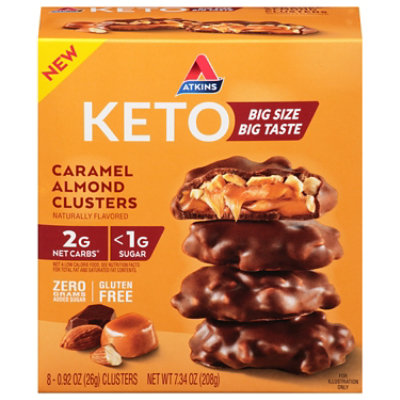 Atkins Keto Clusters Carmel Almond Cluster - 8-1.06 Oz - Image 1