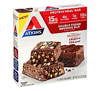 Atkins Meal Bar Fudge Brownie - 5-1.69 OZ