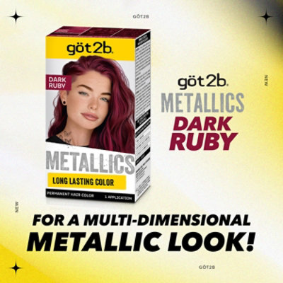 Got2b Metallics M68 Dark Ruby Permanent Hair Color - Each - Image 8