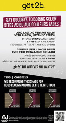 Got2b Metallics M68 Dark Ruby Permanent Hair Color - Each - Image 4