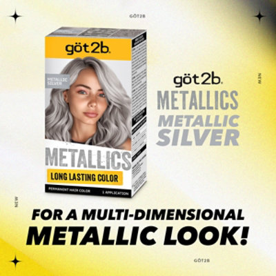 Got2b Metallics M71 Metallics Silver Permanent Hair Color - Each - Image 8