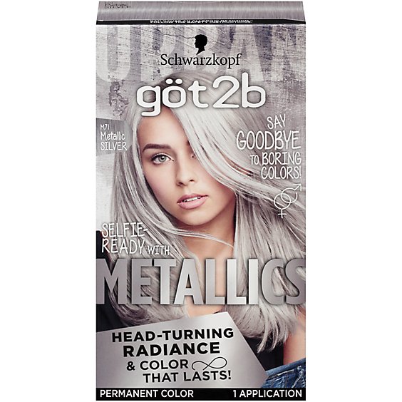 Got2b Metallics M71 Metallics Silver Permanent Hair Color - Each
