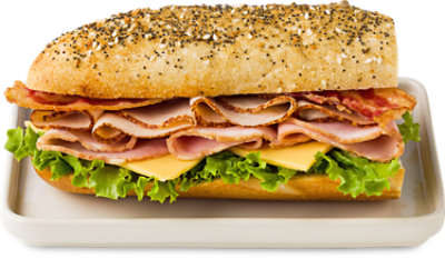 ReadyMeals Ham & Turkey Club On Everything Roll - Each