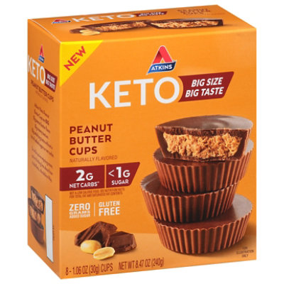Atkins Keto Peanut Butter Cups - 8 - 1.06 OZ