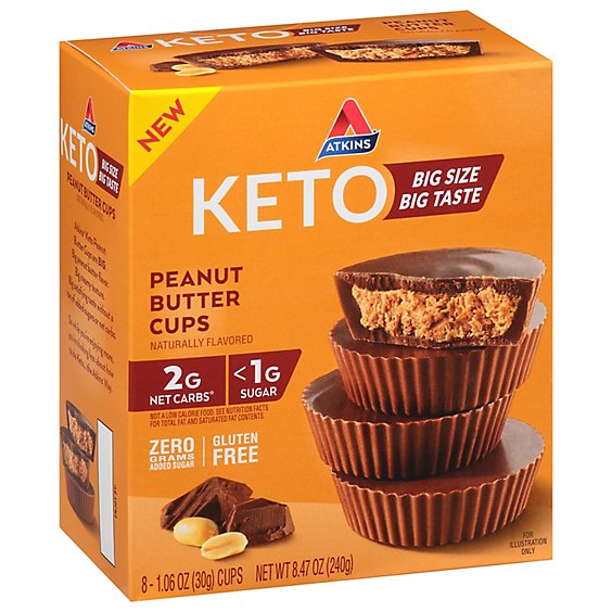 Atkins Keto Clusters Peanut Butter Cup - 8-1.06 OZ