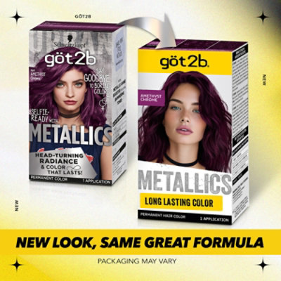 Got2b Metallics M69 Amethyst Chrome Permanent Hair Color - Each - Image 3