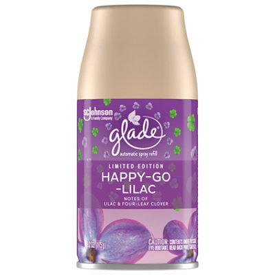Glade Happy Go Lilac Infused With Essential Oils Automatic Spray Freshener Refill - 6.2 Oz